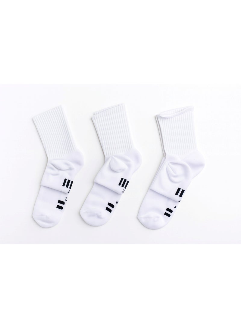 Black & White Cotton White Long socks High Quality of Egyptian Cotton - Image 1